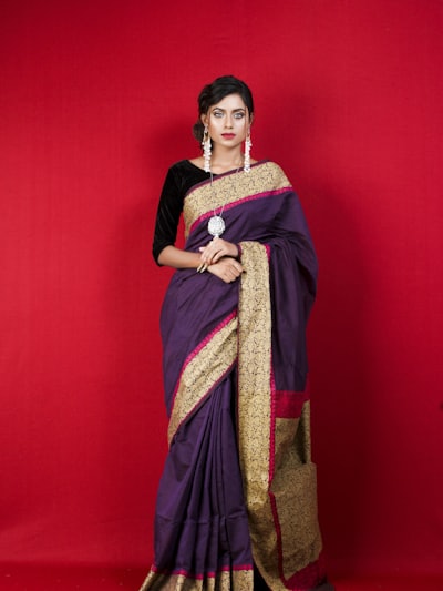 Linen Blend Saree - Pastel Dream